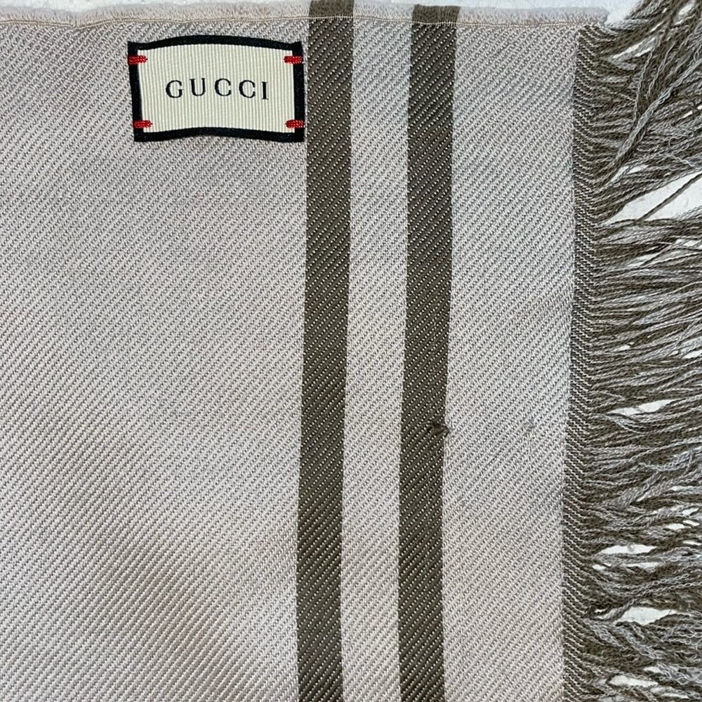 Authentic GUCCI double sided scarf